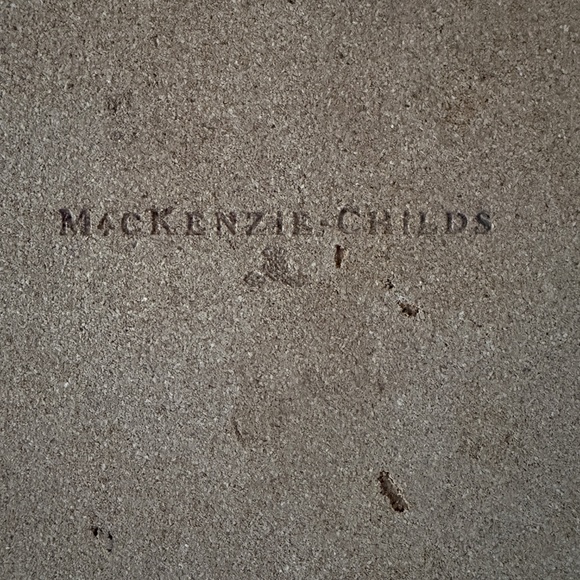 Mackenzie Childs Set of 2 Place Mats Boards Flowers Blue - Picture 10 of 16